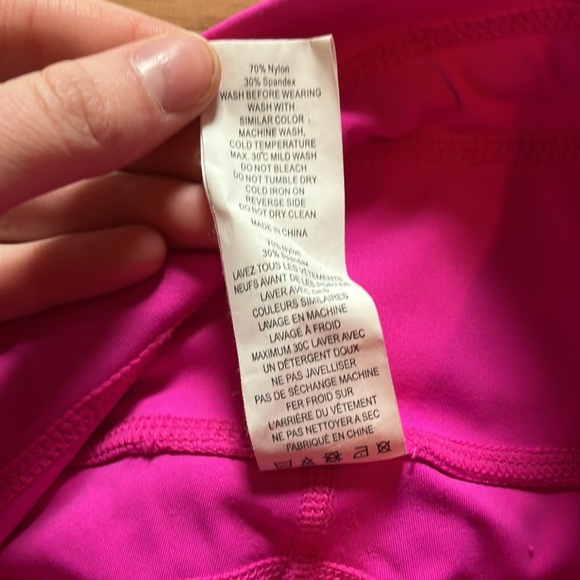 ZYIA Women’s Pink Drawstring Leggings, Size 4 - Picture 3 of 6